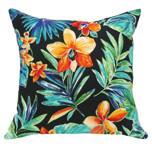 Rennie & Rose Tropical Flora Indoor/Outdoor Pillow
