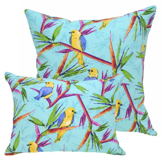 Birds in Paradise Indoor/Outdoor Pillows image 0