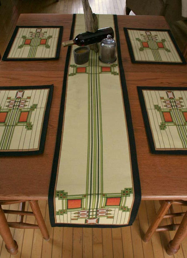 Louis Sullivan Art Glass Window Table Runner image 2