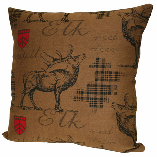 Elliot the Elk Pillow - Chocolate Brown image 1