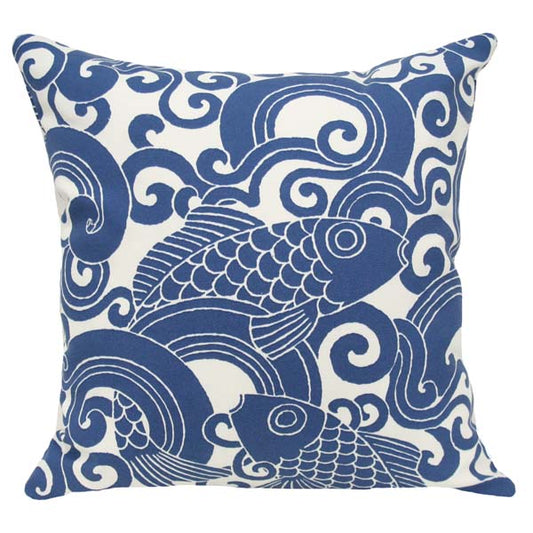 Waves & Carp Indoor/Outdoor Pillows image 0