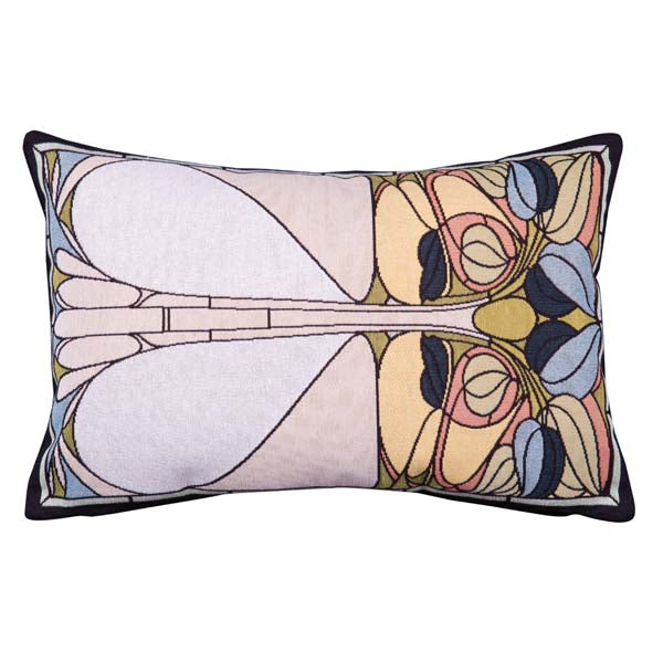 Art Nouveau Floral Window Peridot- Pillow image 4
