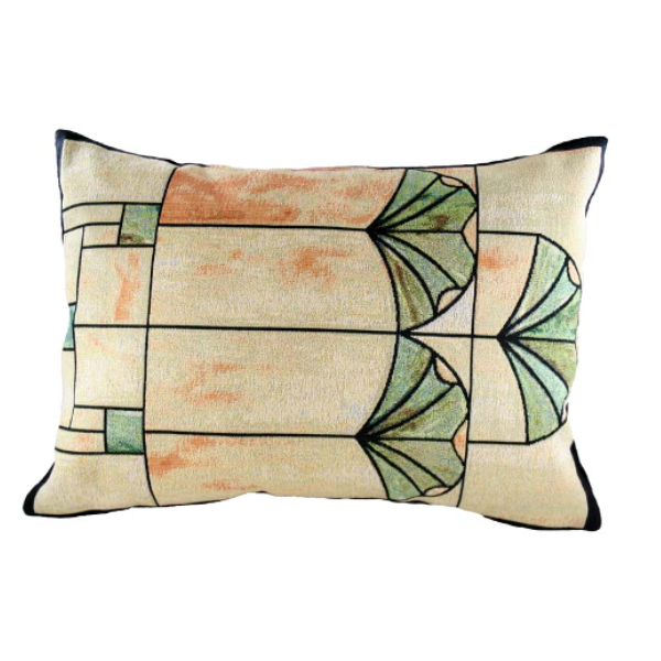 Charles Rennie MacIntosh Ginkgo Pillow- Lumbar